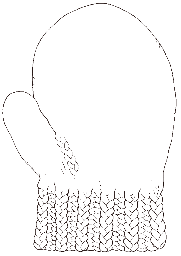 free winter mittens coloring pages - photo #39